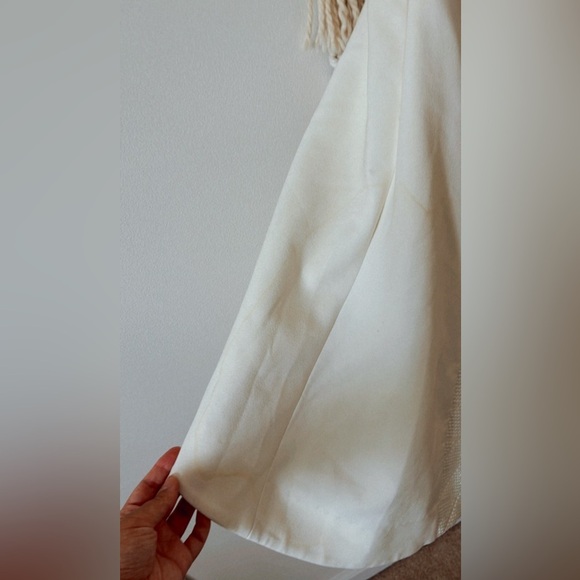 Black Halo Eve Strapless Wedding Dress Bachelorette White High Low Size 0 Bridal - Picture 6 of 12